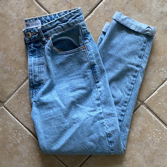 Zara Mom Jean - Light Blue - Picture 6 of 8